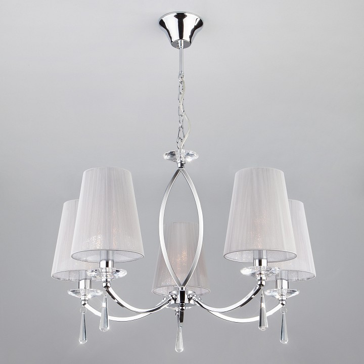 Подвесная люстра eurosvet valery 60079/5 хром
