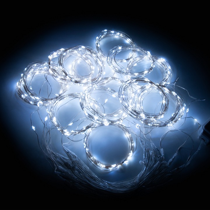 Занавес световой eurosvet роса 200-004 белый