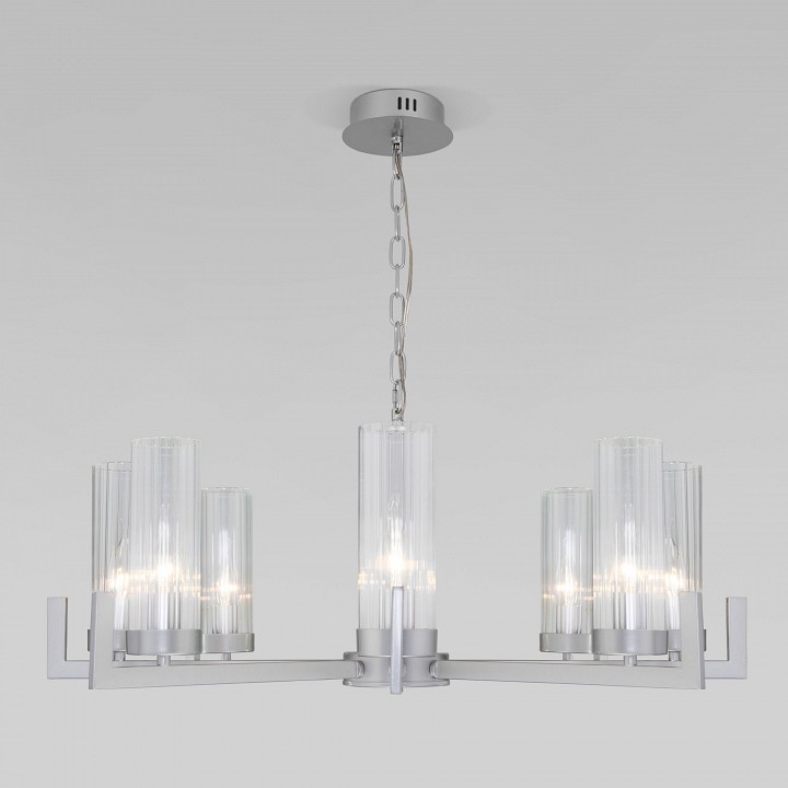 Подвесная люстра eurosvet arganie 60133/8 серебро