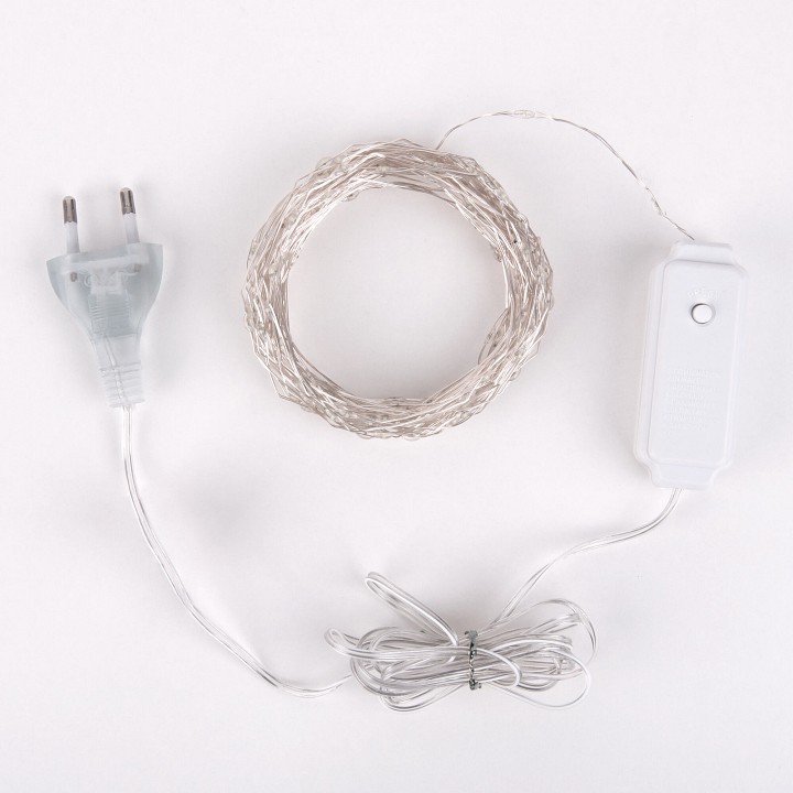 Гирлянда супернить eurosvet 400-009 400-009 теплый белый 10 м ip20