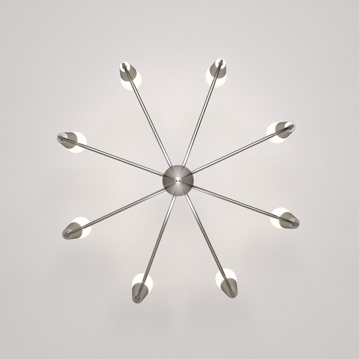 Подвесная люстра eurosvet rhyton 60167/8 никель