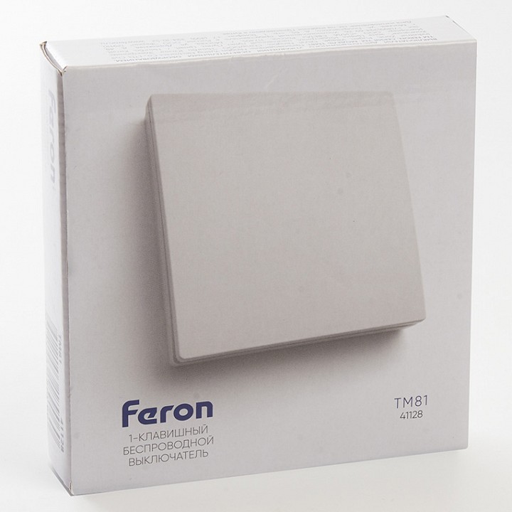 Выключатель беспроводной одноклавишный feron saffit tm81 41128
