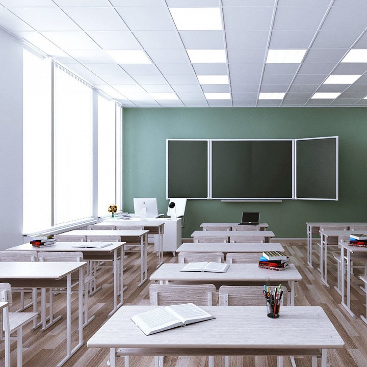 Светильник для потолка армстронг feron master дво 40w-5000к-595х595х40-опал 48785