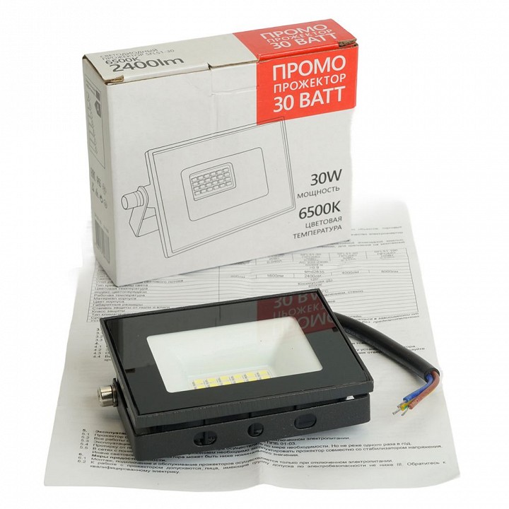 Настенно-потолочный прожектор feron saffit sfl51-30 51193