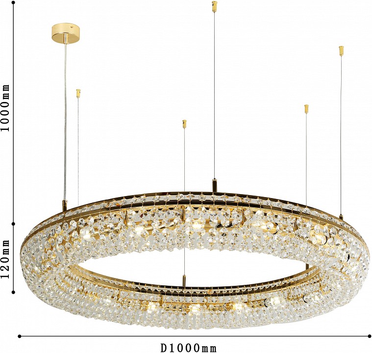 Подвесная люстра favourite monilibus 4015-15p