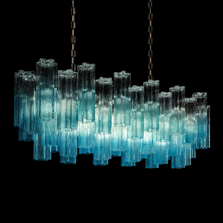 Подвесная люстра loft it murano 10580/1000r clear blue