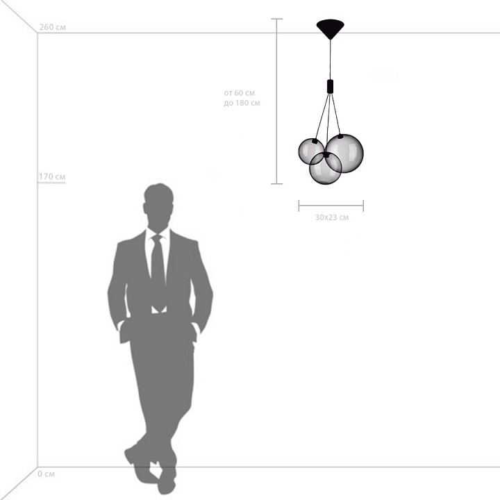 Подвесная люстра lightstar sferetta 801030