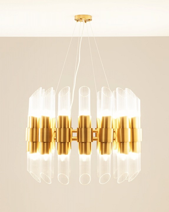 Подвесная люстра moderli strict v10270-32p base+v10270-32p glass