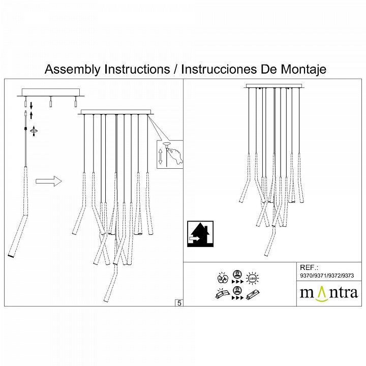 Основание mantra modular light florones 9370