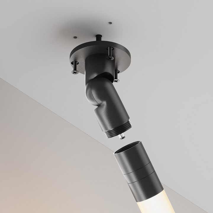 Крепление для шнура maytoni technical  c027cs-p-b