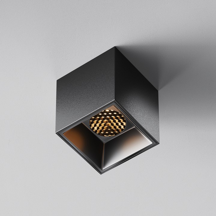 Накладной светильник maytoni technical alfa led c064cl-5w2.7k-sq-b