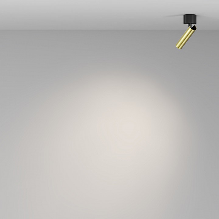 Светильник на штанге maytoni technical focus t c141cl-l125-6w4k-bbs