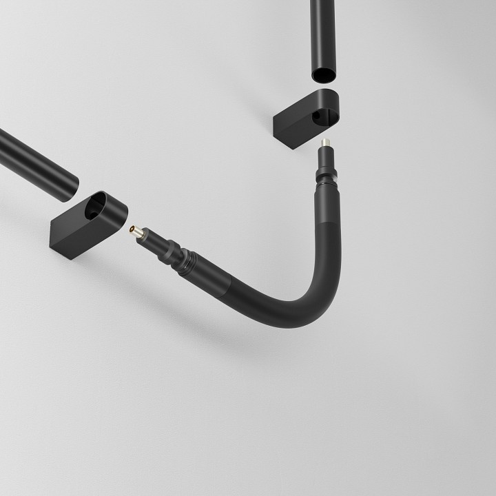 Соединитель угловой l-образный для модульных светильников maytoni technical accessories for system axity ca005fc-b