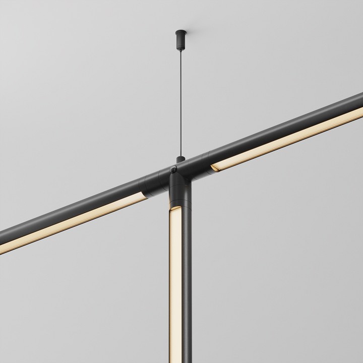 Соединитель t-образный для треков maytoni technical  ca015tc-b