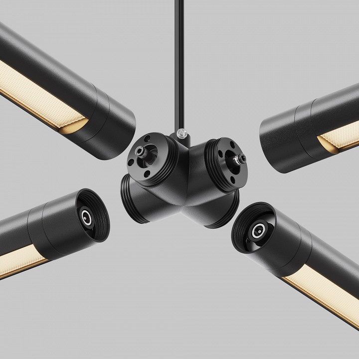 Токопровод x-образный центральный maytoni technical  ca017tx-p-b