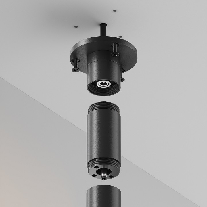 Токопровод концевой maytoni technical  ca023bi-p-b