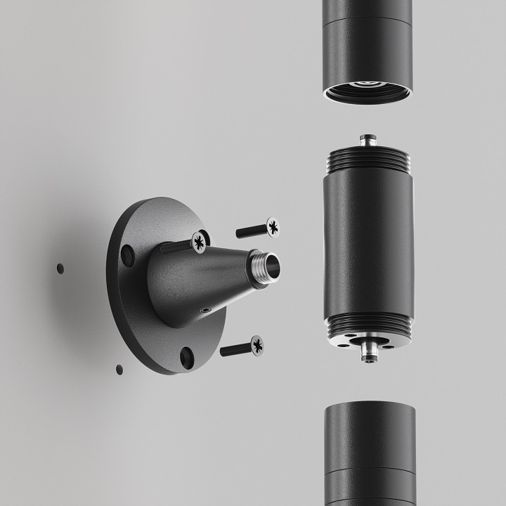 Крепление для трека maytoni technical  ca026bs-b