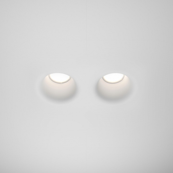 Встраиваемый светильник maytoni technical gyps modern dl002-dw-02-w