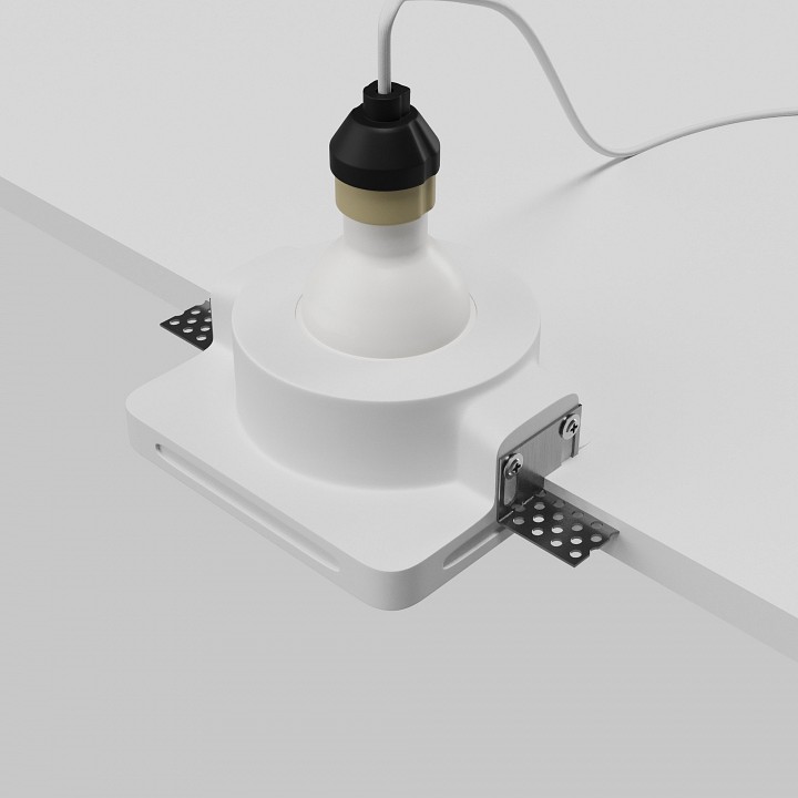 Встраиваемый светильник maytoni technical gyps modern dl002-gu10-01-w