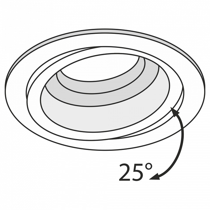 Встраиваемый светильник maytoni technical atom dl025-2-01w