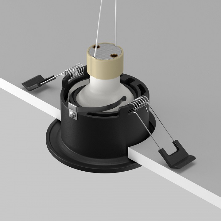 Встраиваемый светильник maytoni technical slim dl027-gu10-b