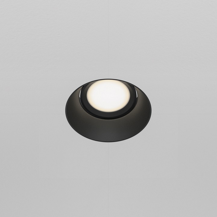 Встраиваемый светильник maytoni technical dot dl042-01-rd-b