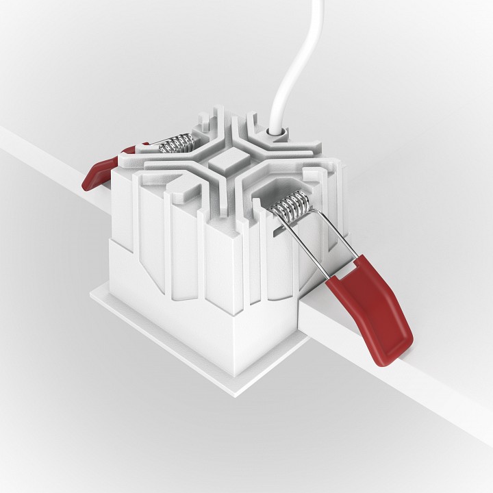 Встраиваемый светильник maytoni technical alfa dl043-01-10w3k-d-sq-wb