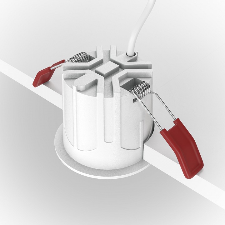 Встраиваемый светильник maytoni technical alfa dl043-01-10w3k-rd-w