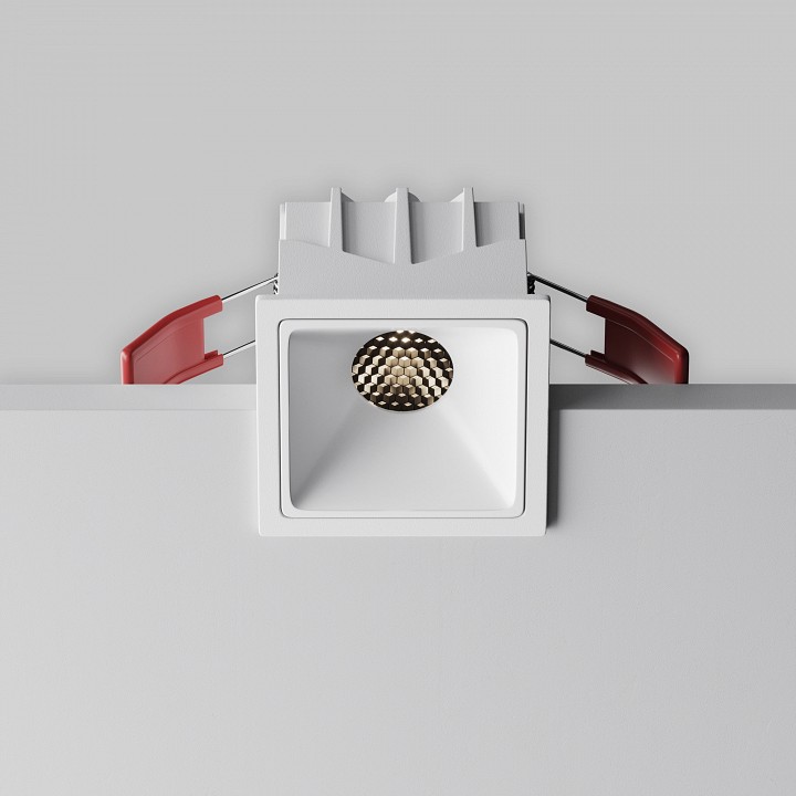Встраиваемый светильник maytoni technical alfa led dl043-01-10w4k-sq-w-1