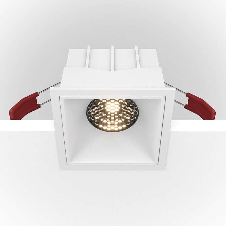Встраиваемый светильник maytoni technical alfa dl043-01-15w3k-d-sq-w