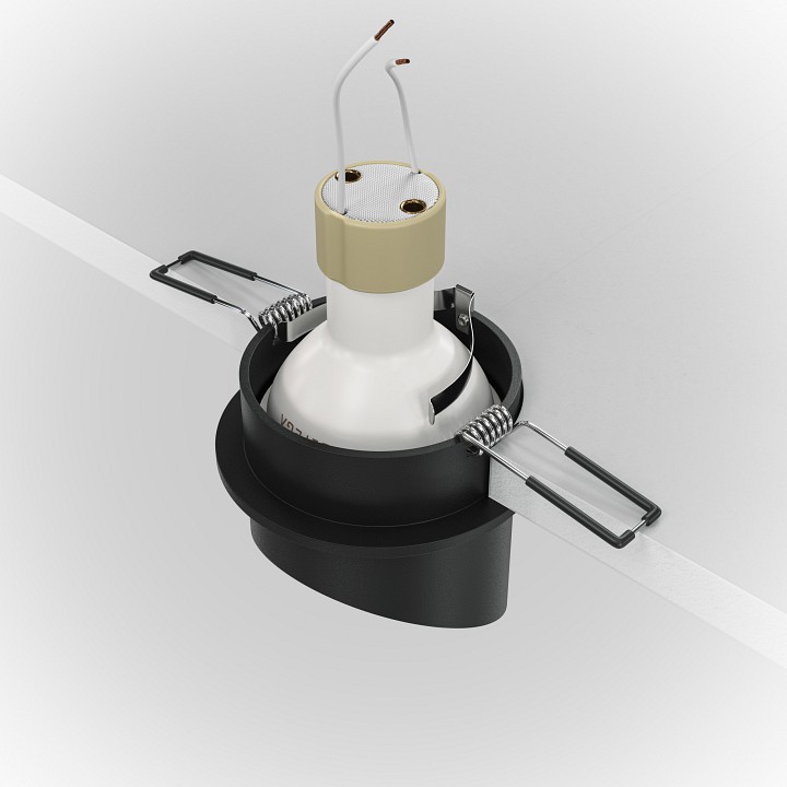 Встраиваемый светильник maytoni technical lipari dl044-01-gu10-b