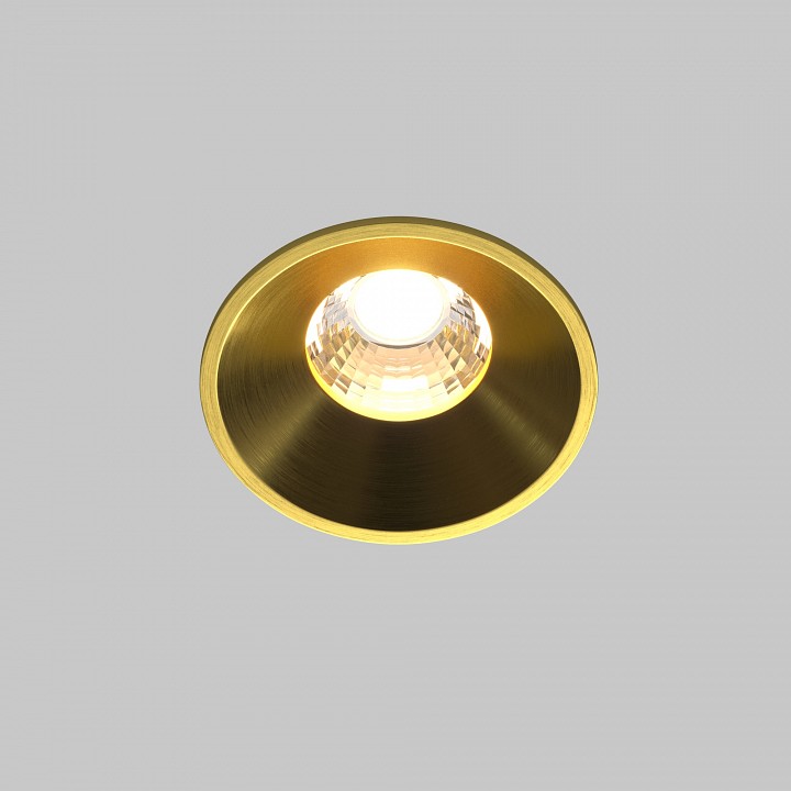 Встраиваемый светильник maytoni technical round dl058-7w3k-bs