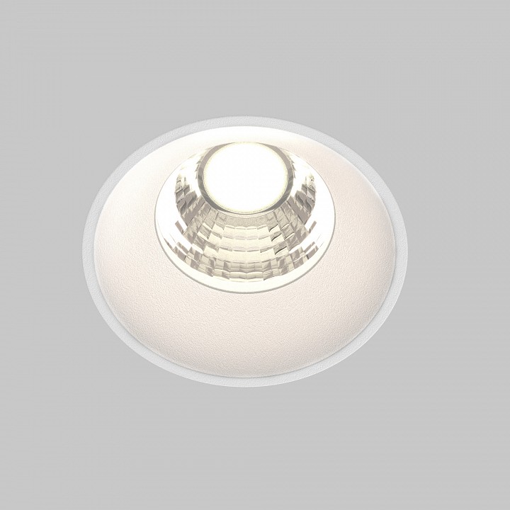 Встраиваемый светильник maytoni technical round dl058-7w4k-trs-w