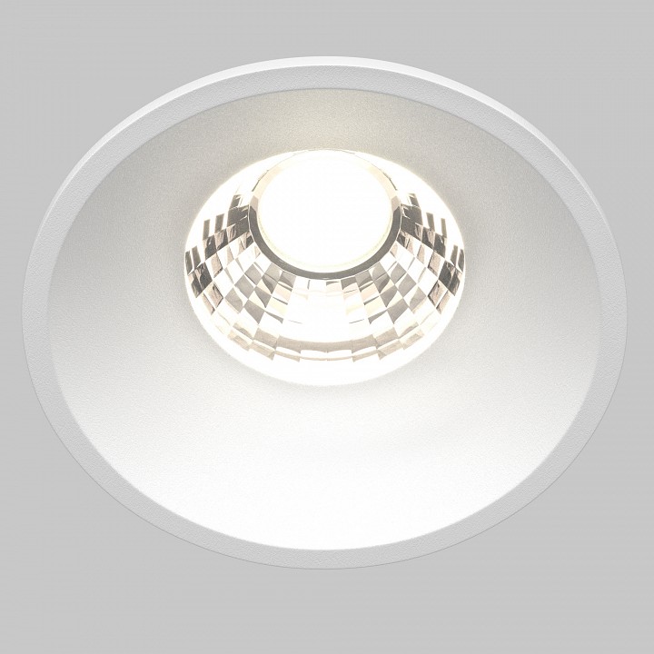 Встраиваемый светильник maytoni technical round dl058-7w4k-w