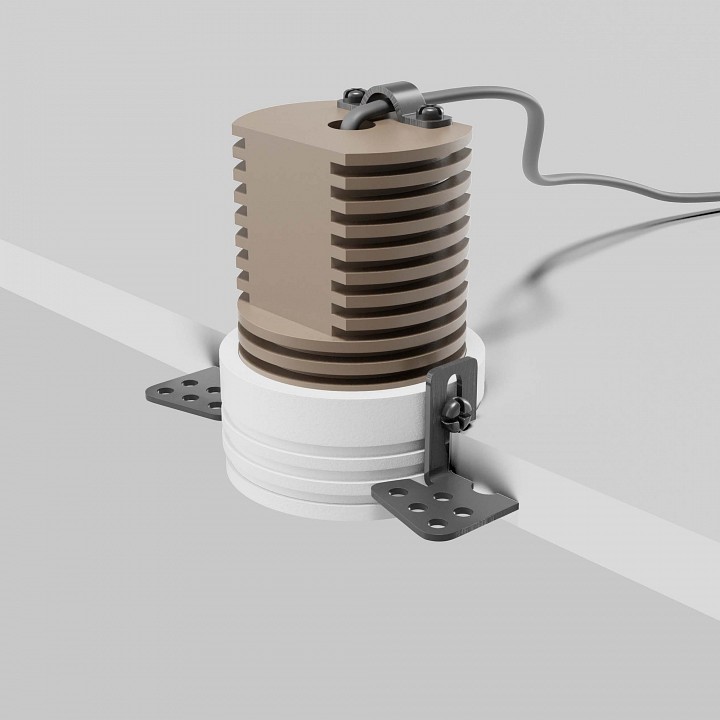 Встраиваемый светильник maytoni technical mini dl059-7w3k-trs-w