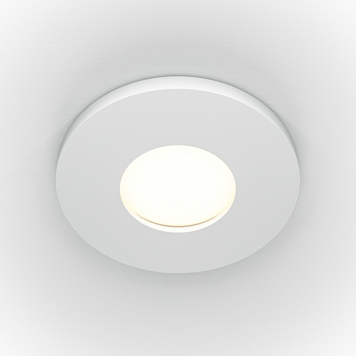 Встраиваемый светильник maytoni technical stark dl083-01-gu10-rd-w