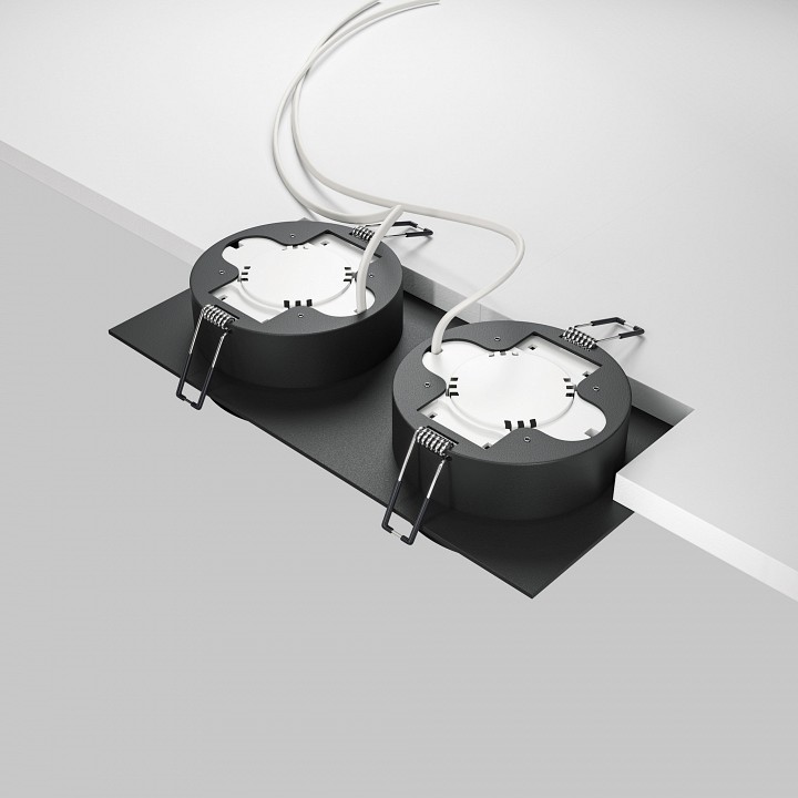 Встраиваемый светильник maytoni technical hoop dl086-02-gx53-sq-b