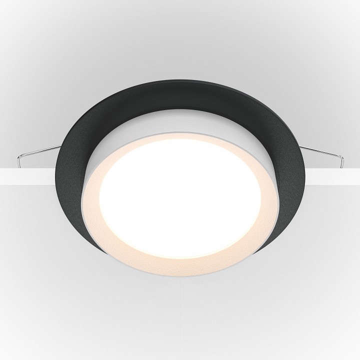 Встраиваемый светильник maytoni technical hoop dl086-gx53-rd-bw