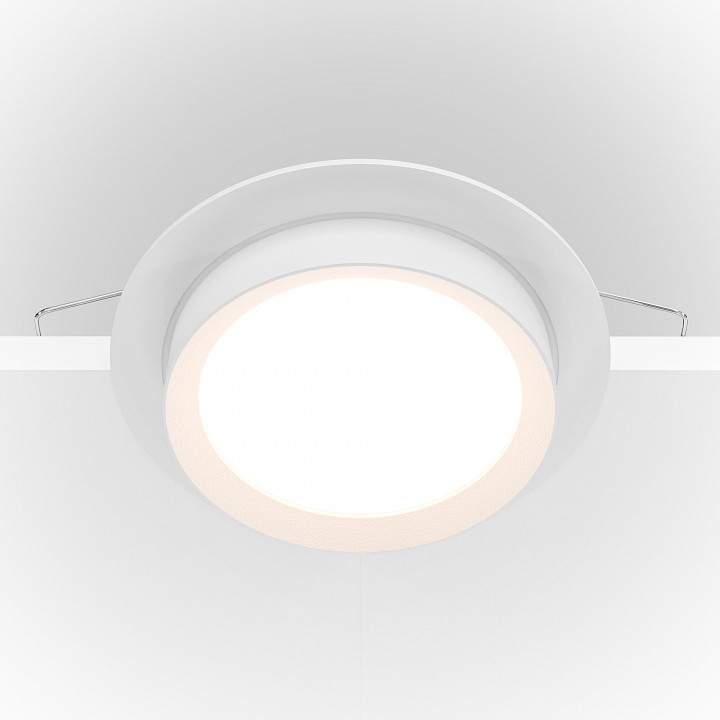 Встраиваемый светильник maytoni technical hoop dl086-gx53-rd-w