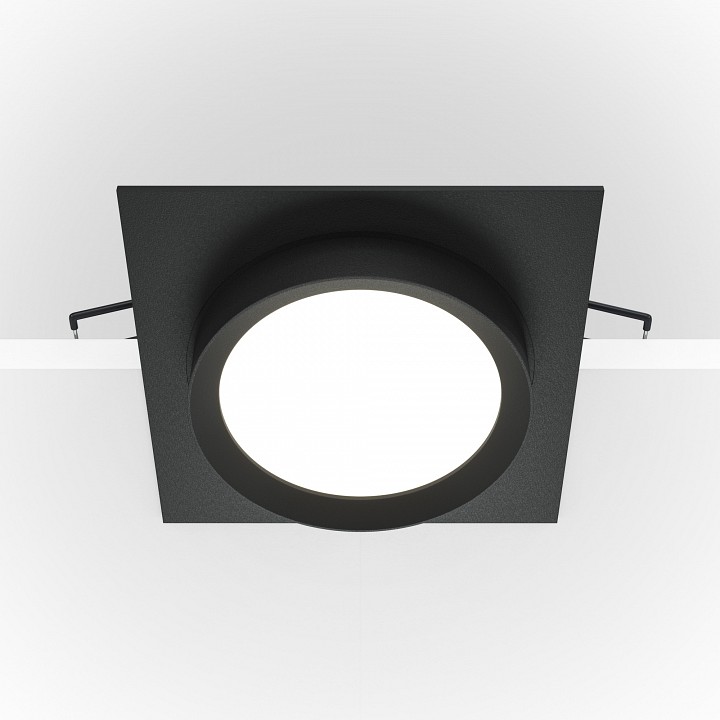 Встраиваемый светильник maytoni technical hoop dl086-gx53-sq-b