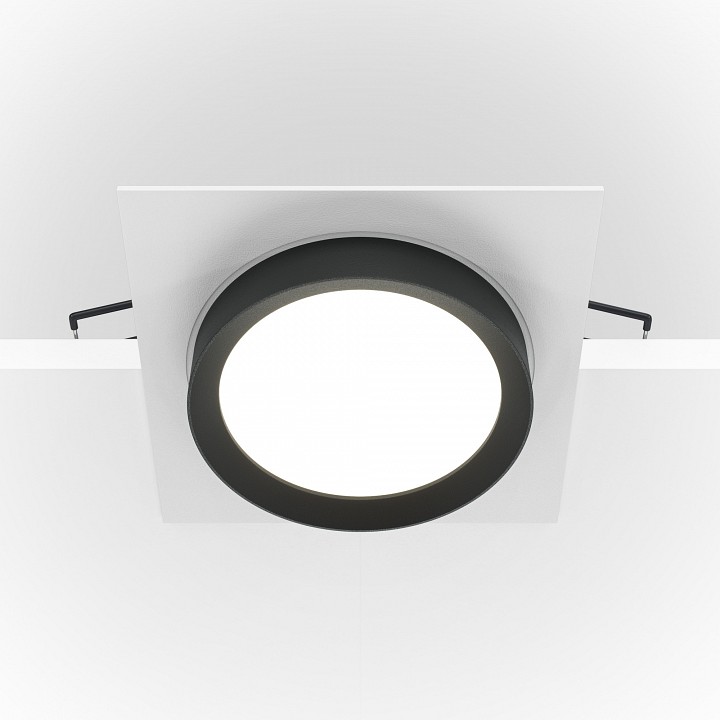 Встраиваемый светильник maytoni technical hoop dl086-gx53-sq-wb