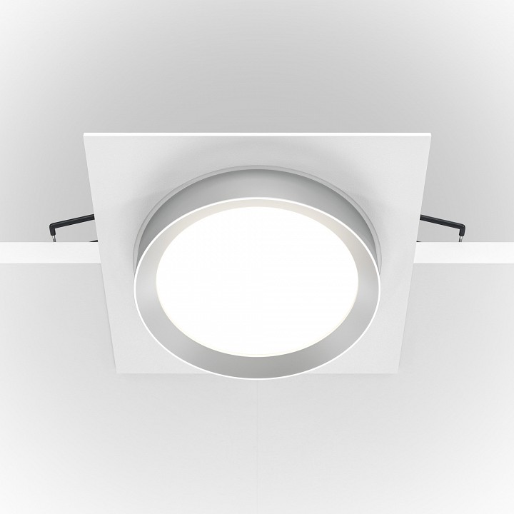 Встраиваемый светильник maytoni technical hoop dl086-gx53-sq-ws