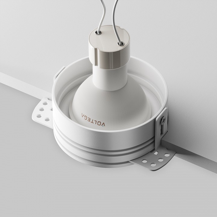 Встраиваемый светильник maytoni technical flint dl101-gu10-trs-w