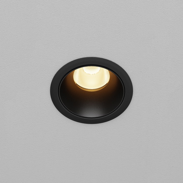 Встраиваемый светильник maytoni technical dip dl115-10w-2.7k-b