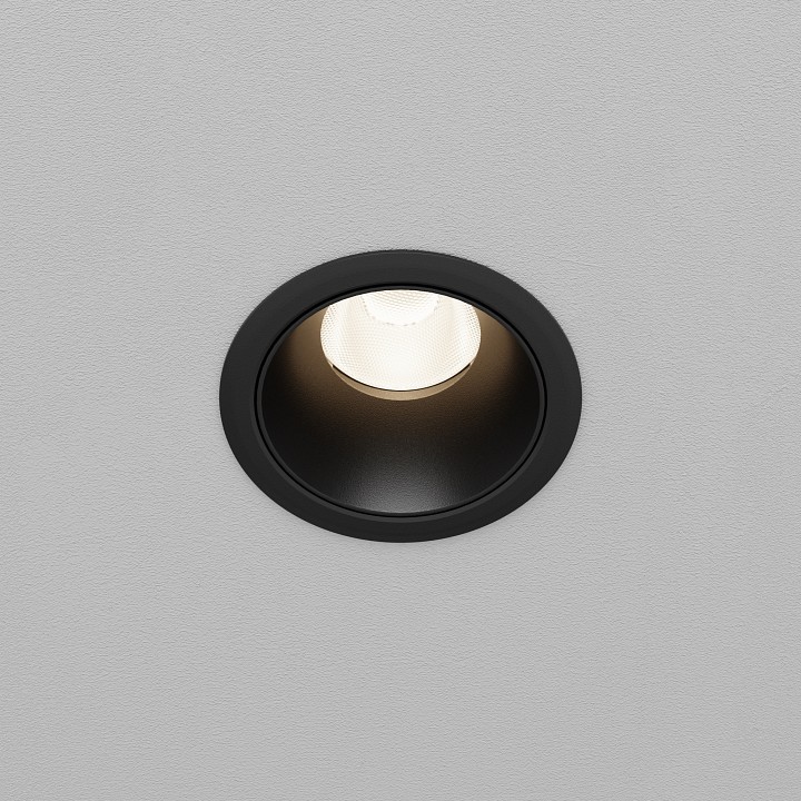 Встраиваемый светильник maytoni technical dip dl115-10w-4k-b