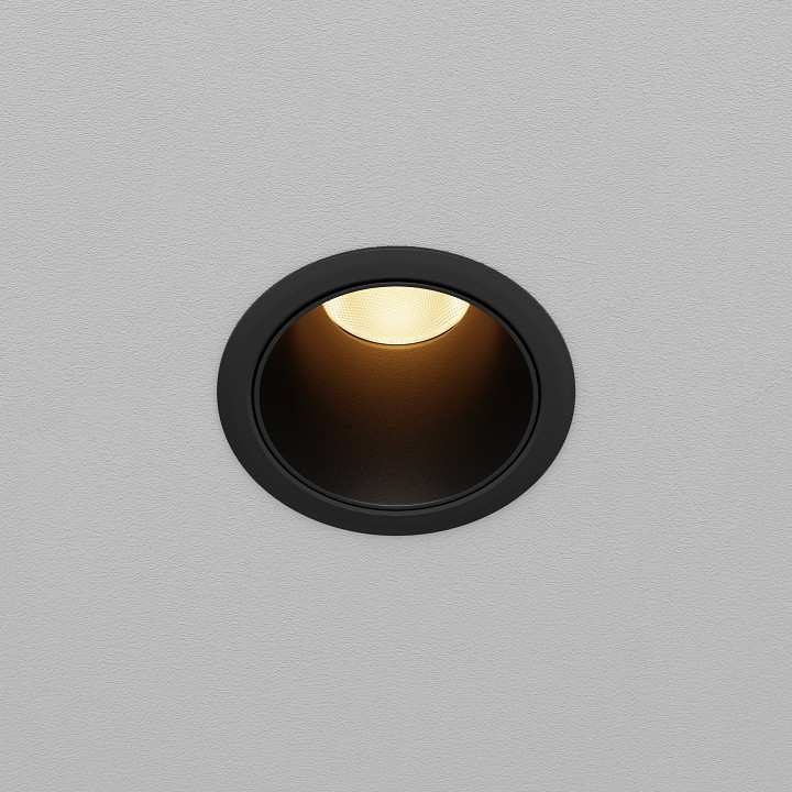 Встраиваемый светильник maytoni technical dip dl116-10w-2.7k-b