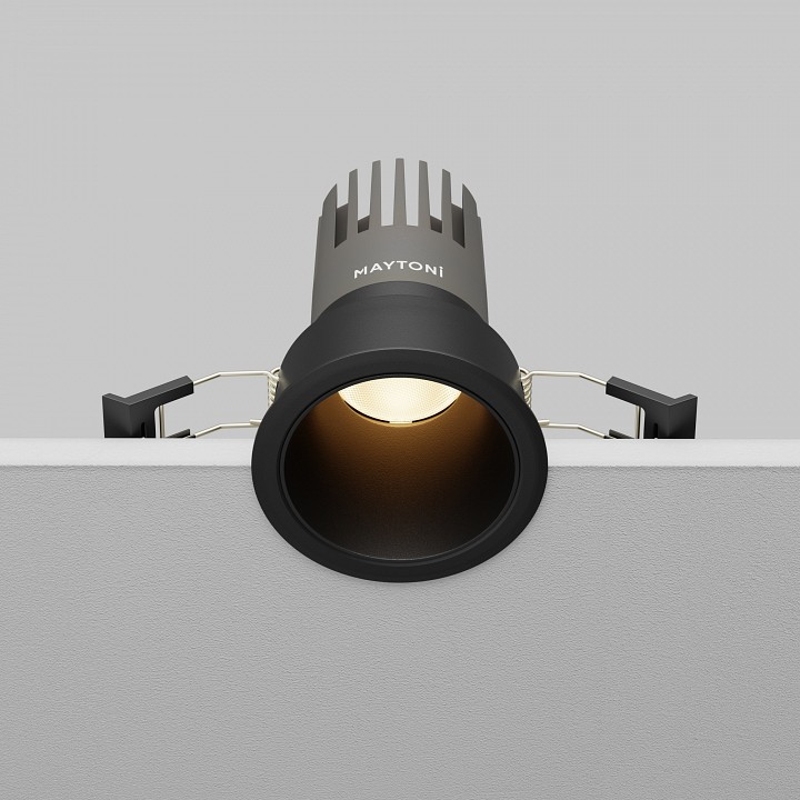 Встраиваемый светильник maytoni technical  dl116-10w-3k-b