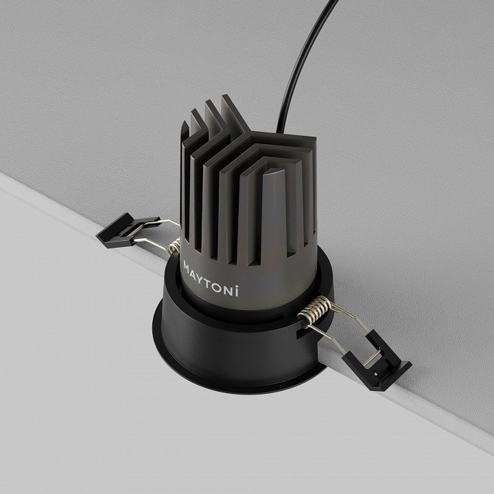 Встраиваемый светильник maytoni technical  dl117-15w-3k-b
