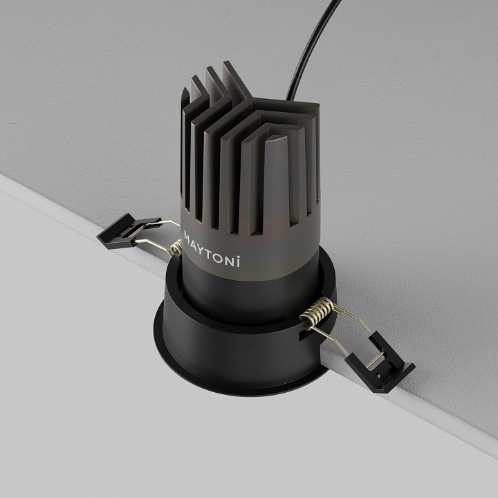 Встраиваемый светильник maytoni technical  dl118-15w-3k-b
