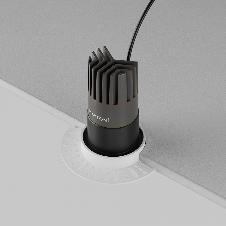 Встраиваемый светильник maytoni technical  dl120-10w-3k-trs-b